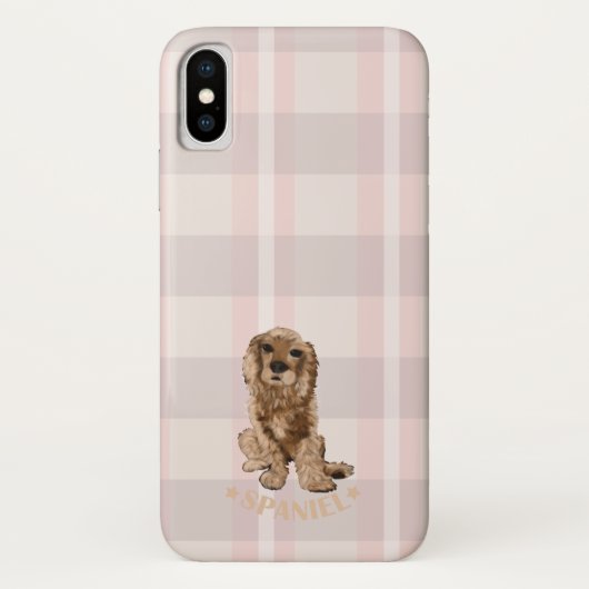 スパニエル犬 Case-Mate iPhoneケース (裏面)