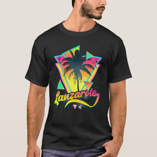 スパニスサマーバケーションカナリーアイランザロテ Tシャツ (正面)