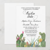 スパニッシュウェディングカクタスサボテンガーデン 招待状 (正面/裏面)