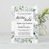 スパニッシュウェディンググリーンリーフスヌエストラボダ 招待状 (スタンド正面)