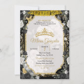 スパニッシュガールスウィート16th誕生日パーティーの招待 招待状 (正面)