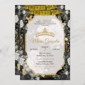 スパニッシュガールスウィート16th誕生日パーティーの招待 招待状 (正面/裏面)