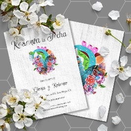 スパニッシュラスティックハート メキシカンウェディング セーブ・ザ・デート 招待状