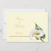 スパニッシュ・ロマンティックカラー カラーリリー メキシカンウェディング 招待状 (正面)