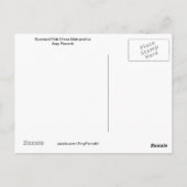 スパニードピンクドレスマトリョーシカ葉書 ポストカード (裏面)