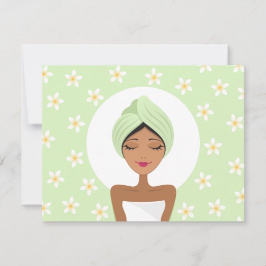 スパバチェロレッテの招待とプルメリア 招待状 (正面)