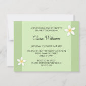 スパバチェロレッテの招待とプルメリア 招待状 (裏面)