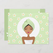 スパバチェロレッテの招待とプルメリア 招待状 (正面/裏面)