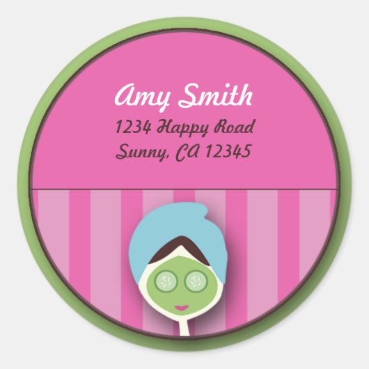 スパバチェロレッテ又は誕生日シール ラウンドシール (正面)