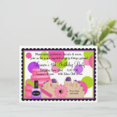 スパバースデーパーティ招待状 招待状 (スタンド正面)