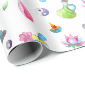 スパパターン水彩 ラッピングペーパー (ロールコーナー)