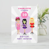 スパパンパガーリーーキッズカットバースデーパーティー 招待状 (スタンド正面)