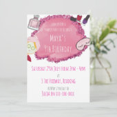 スパパンパーパーティの招待状子供パーティー 招待状 (スタンド正面)