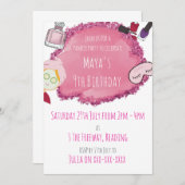 スパパンパーパーティの招待状子供パーティー 招待状 (正面/裏面)