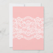 スパパーティの招待状。女の子の誕生日パーティーフローラ 招待状 (裏面)