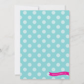 スパパーティの招待状-子供の誕生日スパパーティー 招待状 (裏面)