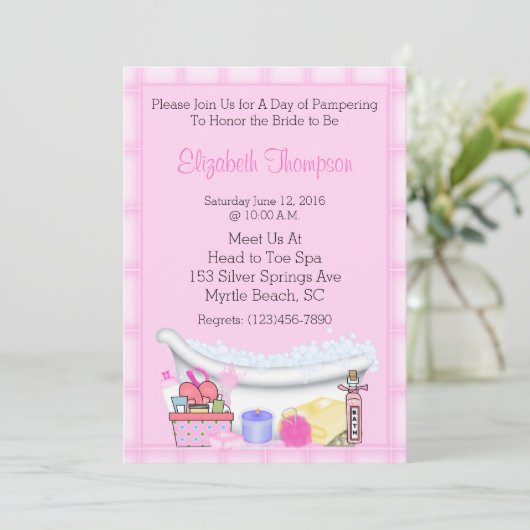 スパパーティの招待状 招待状 (スタンド正面)