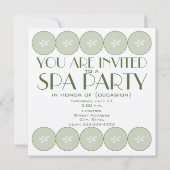 スパパーティの招待状 招待状 (裏面)