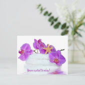 スパパーティーと蘭招待状 インビテーションポストカード (スタンド正面)