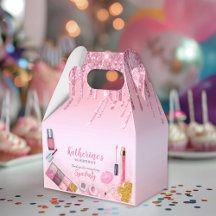 スパパーティーの輝く女の子 誕生日パーティー サロンファボックス