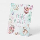 スパパーティーカードとギフトパステル誕生日 台座サイン (正面)