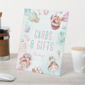 スパパーティーカードとギフトパステル誕生日 台座サイン (インサイチュ)