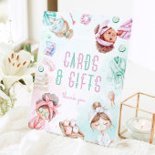 スパパーティーカードとギフトパステル誕生日 台座サイン