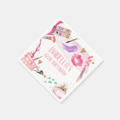 スパパーティーガールグラモールメイクアップバースデーパーティー スタンダードカクテルナプキン (角)