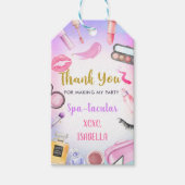 スパパーティーガールグラモールメイクアップ誕生日ギフトラベル ギフトタグ (正面)
