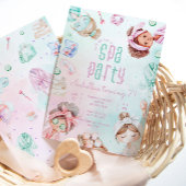 スパパーティーガールズグラムバースデーパーティー 招待状