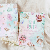 スパパーティーガールズグラムバースデーパーティー 招待状