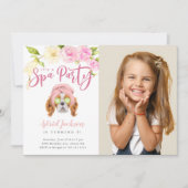 スパパーティーキッズ誕生日写真 招待状 (正面)