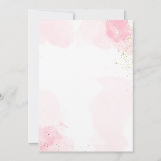 スパパーティーグラマーガールメイクアップ誕生日写真 サンキューカード (裏面)