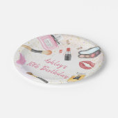 スパパーティーグラマーメイクアップ誕生日 ペーパープレート (アングル)