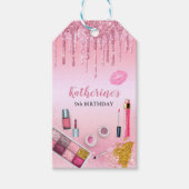 スパパーティーグラムガールバースデーパーティーサロンギフトラベル ギフトタグ (正面)