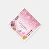 スパパーティーグラムガールバースデーパーティーサロンナプキン スタンダードカクテルナプキン (角)