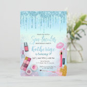 スパパーティーグラムガールバースデーパーティーサロンブルー 招待状 (スタンド正面)