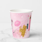 スパパーティーグラムガールバースデーパーティーサロン紙カップ 紙コップ (裏面)