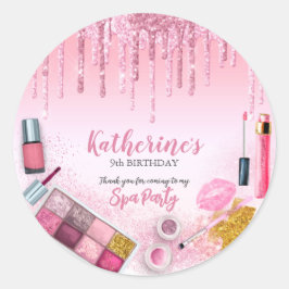 スパパーティーグラムガールバースデーパーティーサロン ラウンドシール