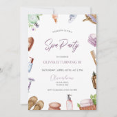 スパパーティーグラムガールバースデーパーティー 招待状 (正面)