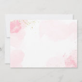 スパパーティーグラムガールメイクアップバースデーパーティー写真 招待状 (裏面)