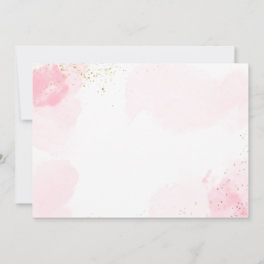 スパパーティーグラムガールメイクアップバースデーパーティー写真 招待状 (裏面)