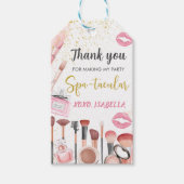 スパパーティーグラムガールメイクアップ誕生日ギフトラベル ギフトタグ (正面)