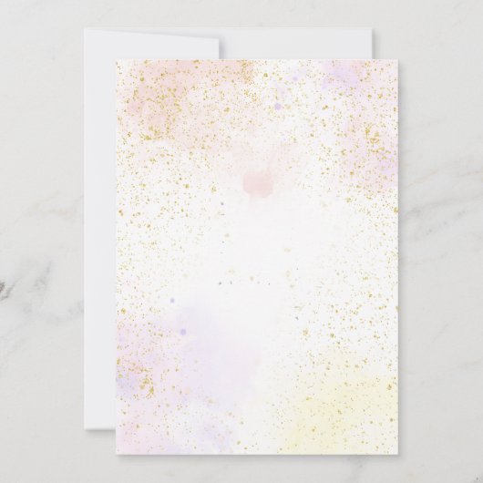 スパパーティーグラムガールメイクアップ誕生日サンキューカード サンキューカード (裏面)