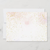 スパパーティーグラムガールメイクアップ誕生日写真 サンキューカード (裏面)