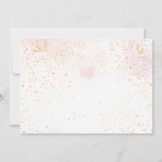 スパパーティーグラムメイクアップバースデーパーティー写真 招待状 (裏面)