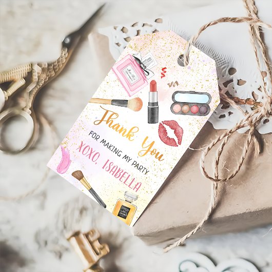スパパーティーグラムメイクアップ誕生日ギフトラベル ギフトタグ