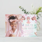 スパパーティーグラム誕生日写真サンキューカード 招待状 (スタンド正面)