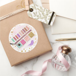 スパパーティーグリッツグラムグラマーガールメイクアップピンク金ゴールド ラウンドシール