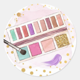 スパパーティーグリッツグラムグラマーガールメイクアップピンク金ゴールド ラウンドシール